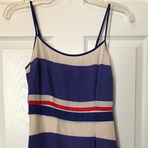 Juicy couture adjustable strapped striped dress